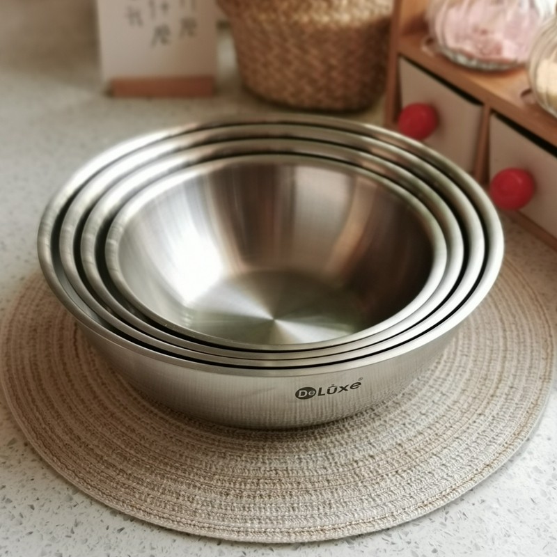 出口德国304不锈钢小菜盆蒸肉烘焙料理盆18/10装汤水果盆户外套装