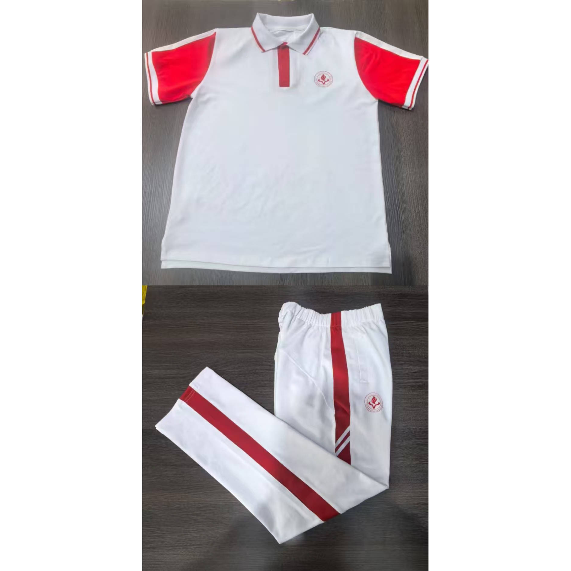 纯棉夏季校服短袖裤子套装可定制