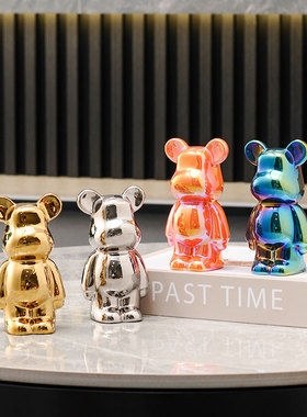 暴力熊摆件客厅电视柜酒柜创意卡通网红儿童房装饰品摆放货源