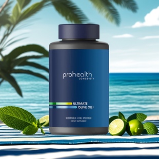 美国Prohealth ULTIMATE OLIVE OIL有机特级初榨橄榄油叶果提取物