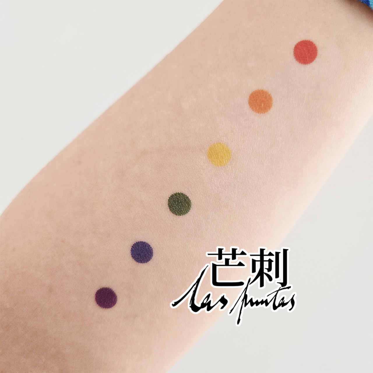 芒刺原创文身贴|彩虹波点|彩色防水持久纹身贴|小众风高级感