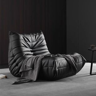 慕兰森单人沙发togo阳台休闲椅北欧风卧室客厅躺椅毛毛虫休闲椅子