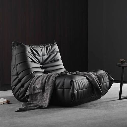 慕兰森单人沙发togo阳台休闲椅北欧风卧室客厅躺椅毛毛虫休闲椅子