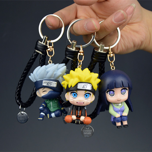 Q版坐姿手办潮玩鸣人佐助鼬卡卡西动漫模型公仔挂件书包