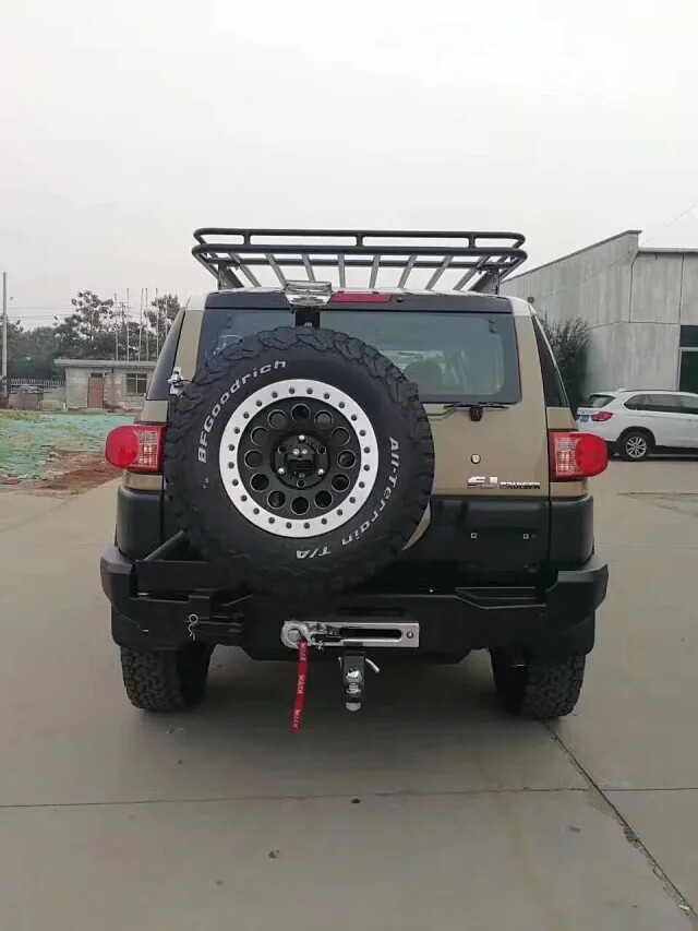 三洪星 适用于FJ酷路泽 威曼 钢制 单轴 可装绞盘 后杠