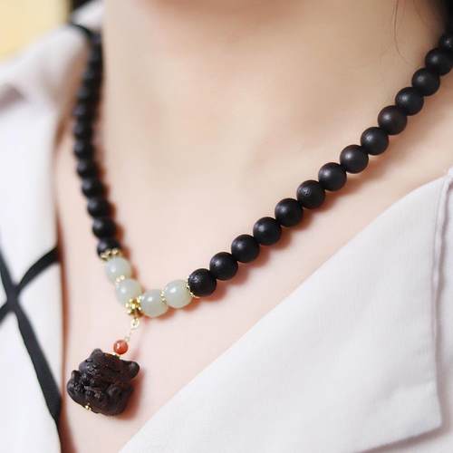 天然降真香十亩香8MM黑凤九两圈木手串两用佛珠香味