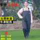 下水裤 钓鱼皮叉涉水衣服耐磨 捕鱼连体全身鱼裤 半身加厚雨裤 防水裤