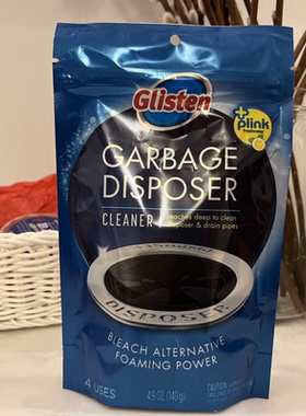现货 美国进口 Glisten 厨房垃圾厨余处理器清洁剂 除臭柠檬香泡