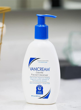 现货美国进口ROX推荐Vanicream薇霓肌本氨基酸无皂基泡沫洁洗面奶