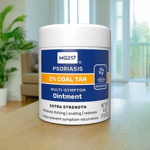 新品 113.4g止痒 美国直邮MG217软膏3%煤焦油水杨酸强效啫喱膏P友