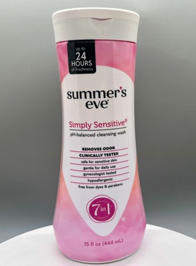 现货 美国进口Summer's Eve夏依私处敏感女性护理洗液清洁444ml