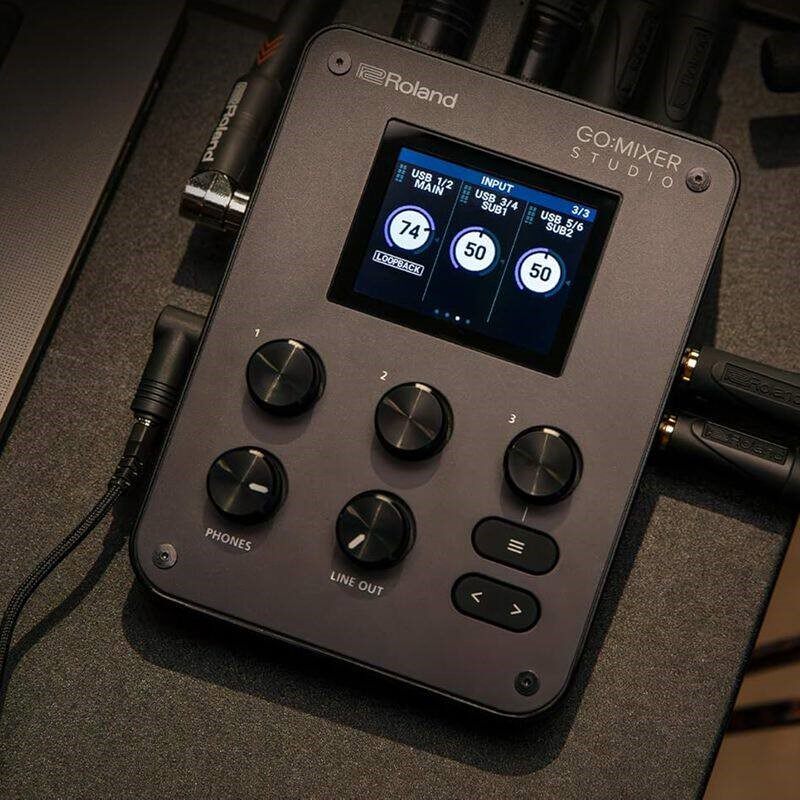 罗兰Roland GO:MIXER STUDIO便携多通道音频混音器 效果器 调音台
