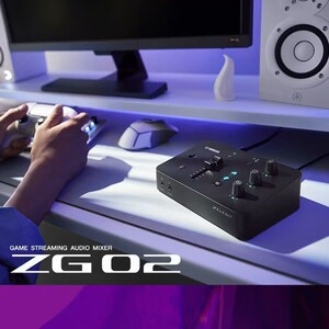 Yamaha ZG02 游戏混音器调音台用于语音聊天和电脑游戏流媒体直播