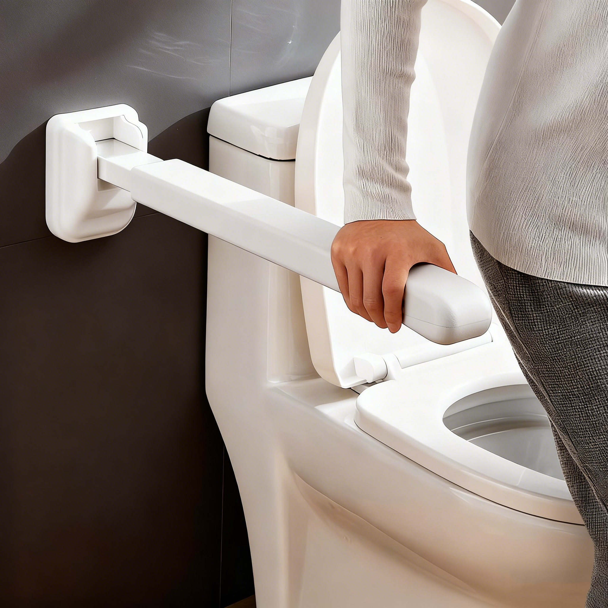 卫生间无障碍马桶扶手栏杆残疾人老年人厕所坐便器扶手架老人家用