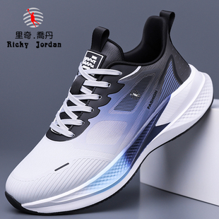 里奇乔丹秋冬新款轻便男跑鞋防滑防水透气休闲潮流减震运动鞋子