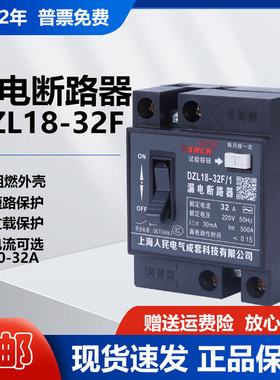 DZL18-32F/1家用漏电保护器20A32A漏电开关家用总开关漏电断路器