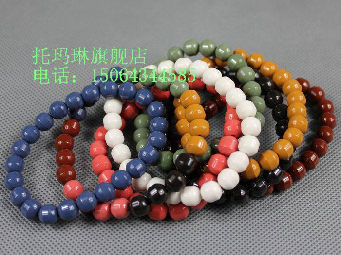 包邮托玛琳进口手链 彩色亮光时尚手链 多色款