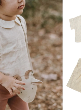 Alice World | DONSJE春夏儿童亚麻短袖上衣衬衣短裤