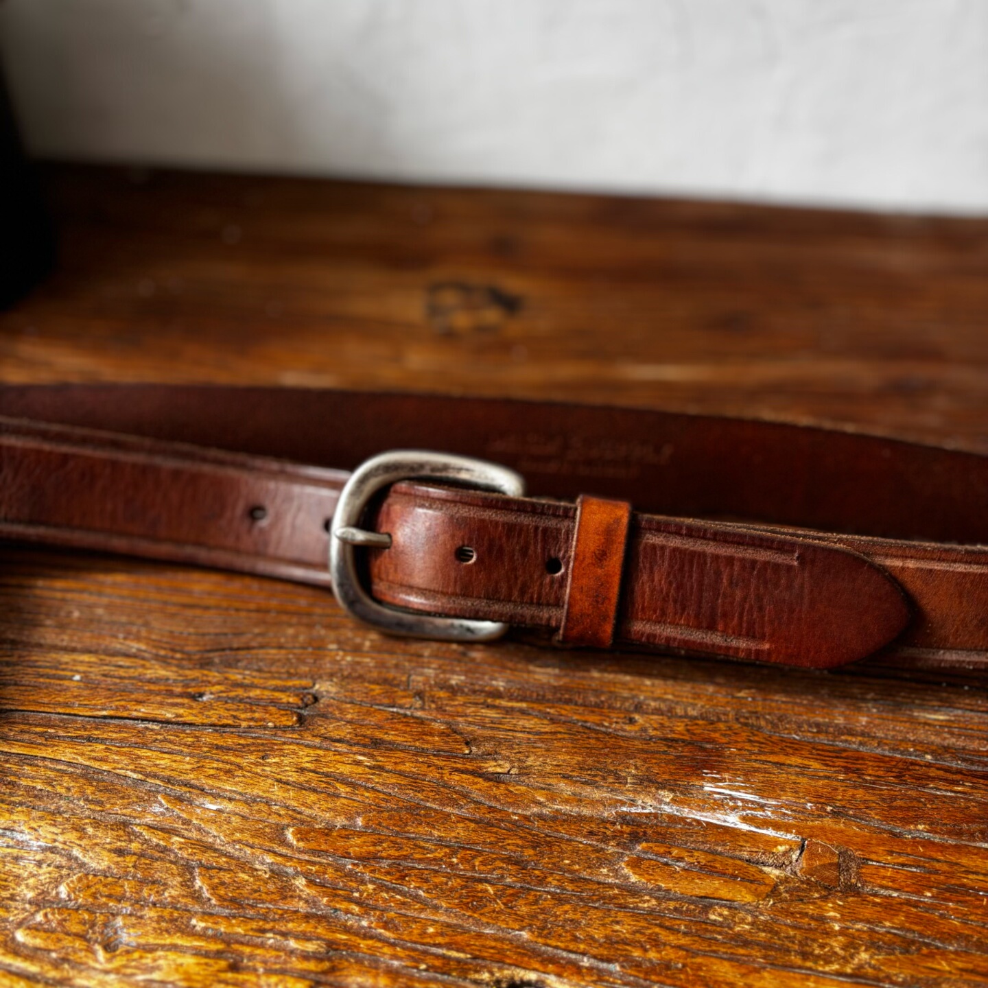 DENIM&SUPPLY原单样板皮带复古男士腰带纯牛皮真皮休闲裤带孤品