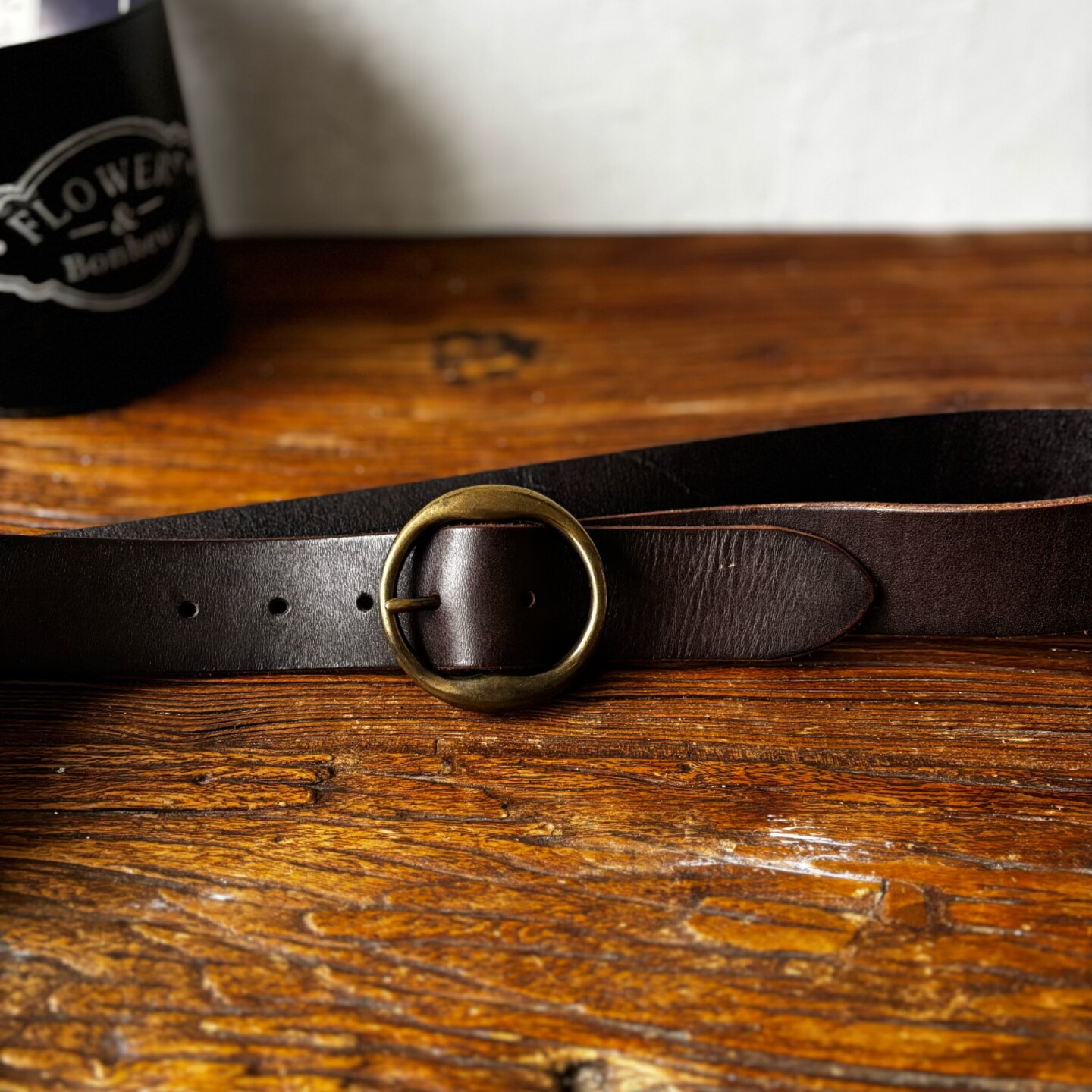 原单样板孤品男士腰带复古休闲牛皮皮带铜扣简约纯皮牛仔裤带针扣