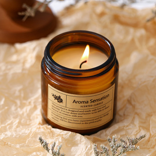 香薰蜡烛迷雾森林檀晚香玉薰衣咖啡蓝风铃香茅艾马鞭草白茶栀子花