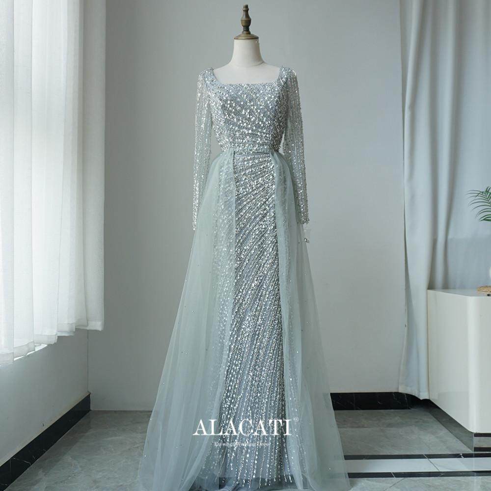 ALACATI长袖长裙晚礼服