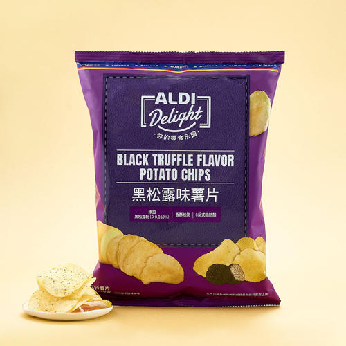上海奥乐齐ALDI原切马铃薯黑松露味薯片土豆休闲追剧零食超市代购