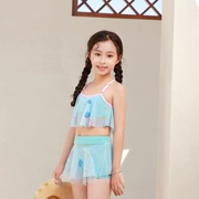 Đồ bơi bé gái 3-4-5-6 tuổi Đồ bơi bé gái dễ thương ngọt ngào chia đôi áo tắm cho trẻ em mùa xuân nóng bỏng - Bộ đồ bơi của Kid