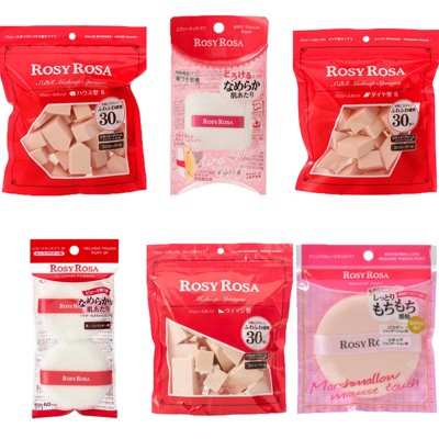 Rosyrosa 五角/菱形/三角海绵 棉花糖气垫粉扑化妆海绵