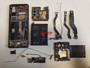 适用oppo findx2 pro拆机主板 像头 扬声器听筒电池尾插排线带框