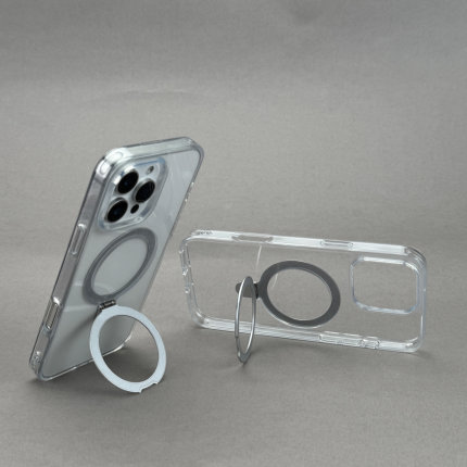 支点壳磁吸支架手机壳iphone17新款小众保护套女16pro防摔全包苹果15保护壳