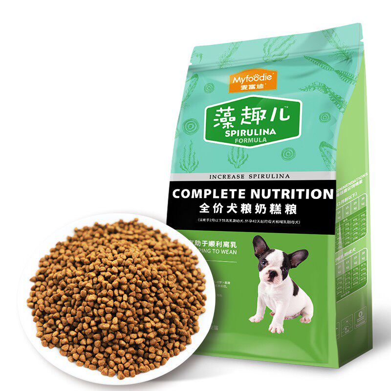 麦富迪 宠物狗粮 藻趣儿全价奶糕幼犬粮 断奶离乳期 2月龄以下2kg