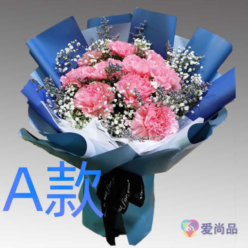 生日贺寿康乃馨江苏无锡订花店送花南长区北塘区郊区同城鲜花速递