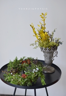 PHYSIS圣诞专场 gift献礼圣诞花环2025手工创意礼品植物新鲜制作