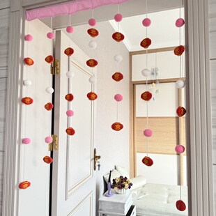 新年装饰品新款门帘挂件春节过年场景布置门头挂饰房间卧室装扮帘