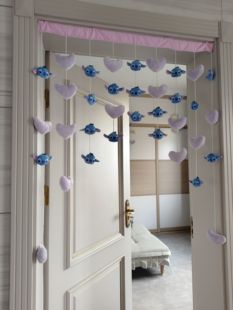 ins风少女挂帘墙面装饰高颜值儿童房间上下铺挂饰空中吊饰门帘