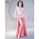 舞蹈裙团 表演出服初学者东方舞服装 华宇新款 肚皮舞练功服长裙套装