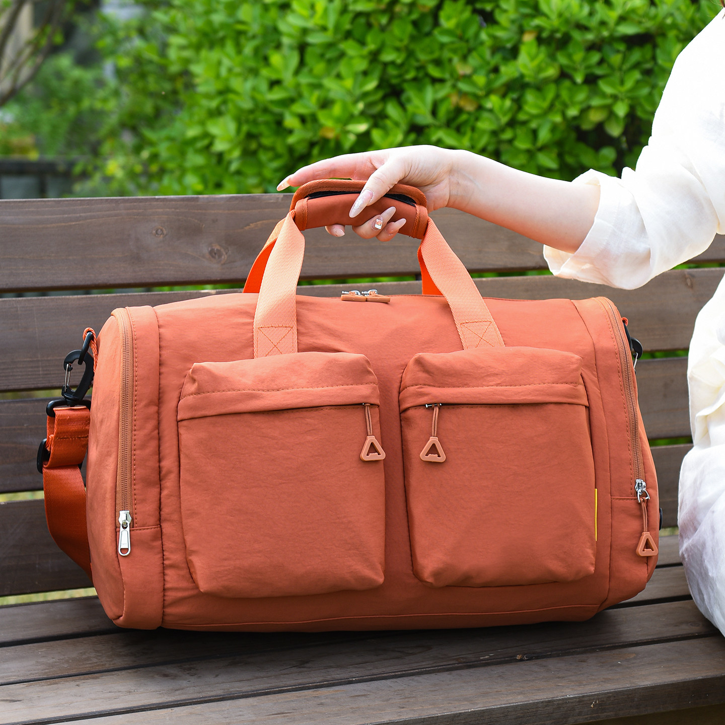 登机大容量手提斜挎旅游包防水休闲短途收纳行李袋可折叠单肩包袋