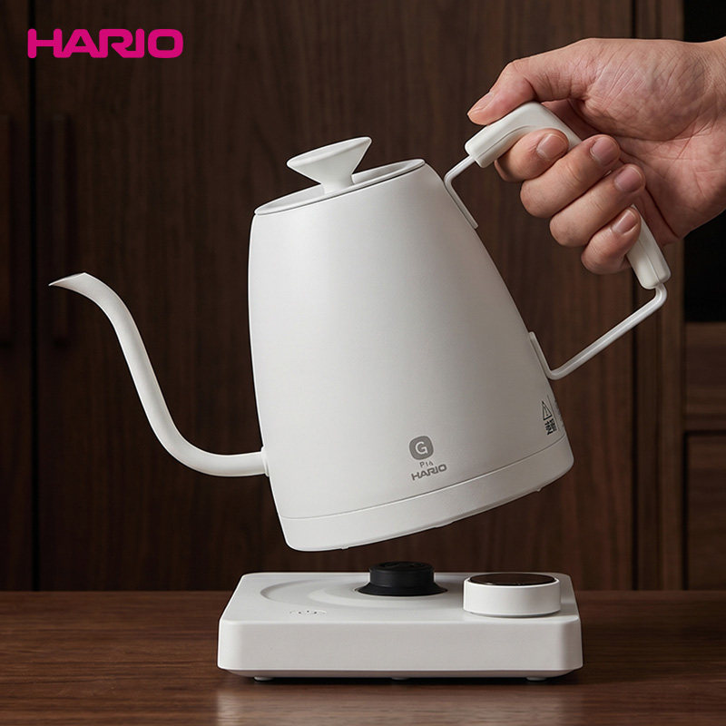 HARIO新款 自动烧水壶304不锈钢智能温控手冲咖啡壶 防干烧电水壶