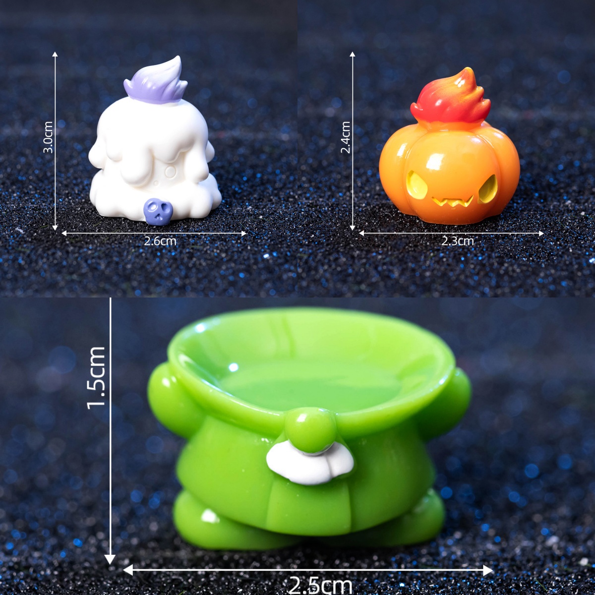 微景观仿真南瓜火苗绅士小矮人托