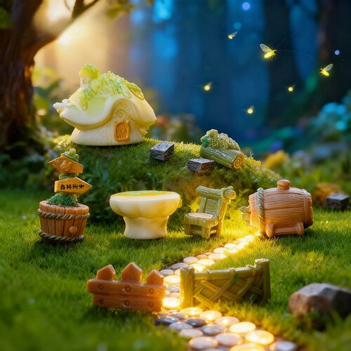 微景观摆件创意森林树咖场景摆件