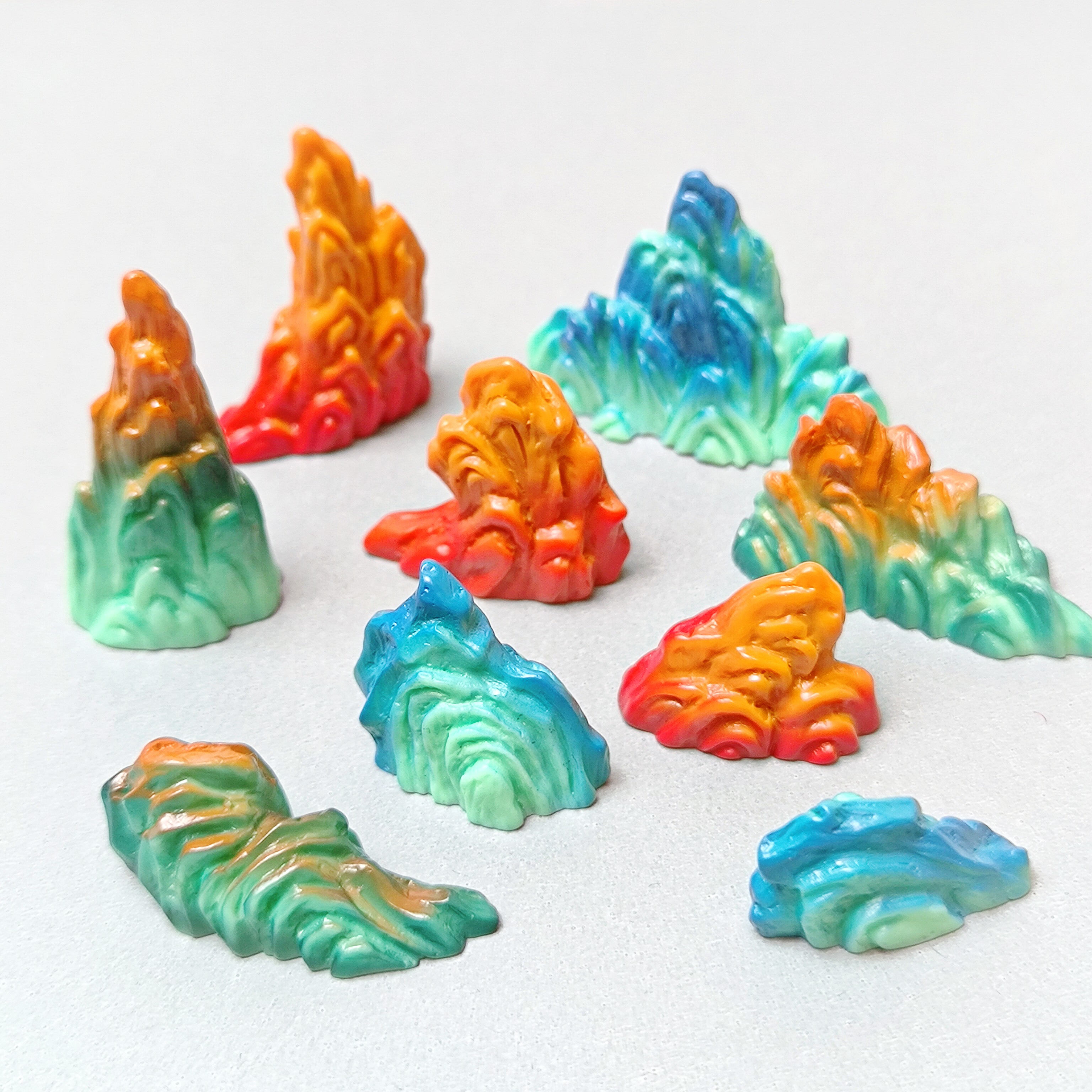 微景观仿真敦煌奇石假山 diy园艺造景装饰配件 微缩古风桌面摆件