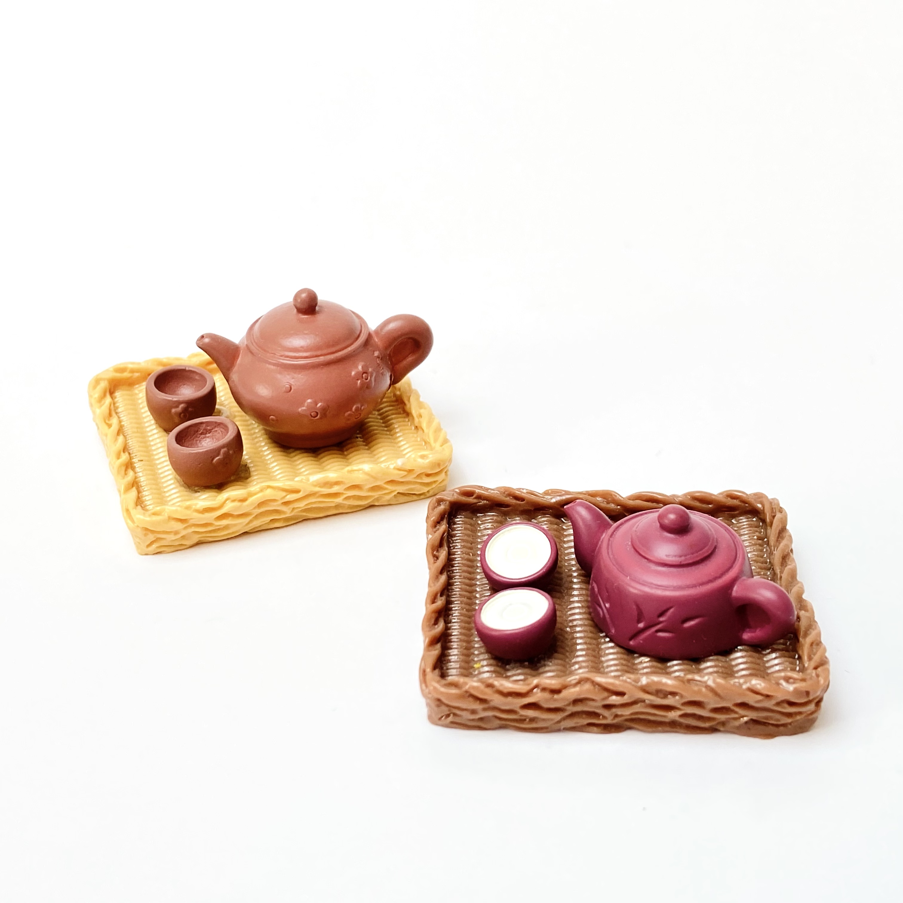 仿真茶具茶杯托盘食玩装饰品配件 DIY材料娃屋微缩迷你微景小摆件