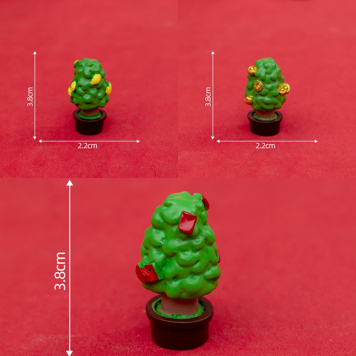 微景观仿真新年喜庆招财树盆栽