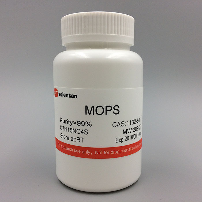 科研使用 3-(N-吗啉)丙磺酸 MOPS 1132-61-2 Amresco 0670 25G