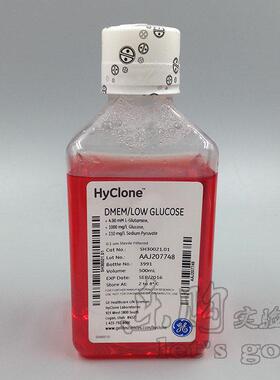 Hyclone DMEM低糖 含L-谷氨酰胺和丙酮酸钠 SH30021.01 500ML