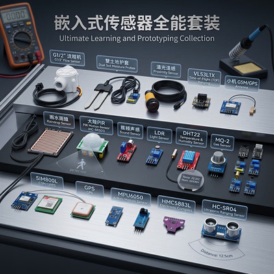 常见传感器配件ESP32、STMP32、51单片机、Arduino开发 配套教程