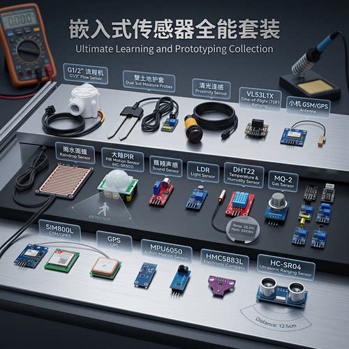 常见传感器配件ESP32、STMP32、51单片机、Arduino开发 配套教程