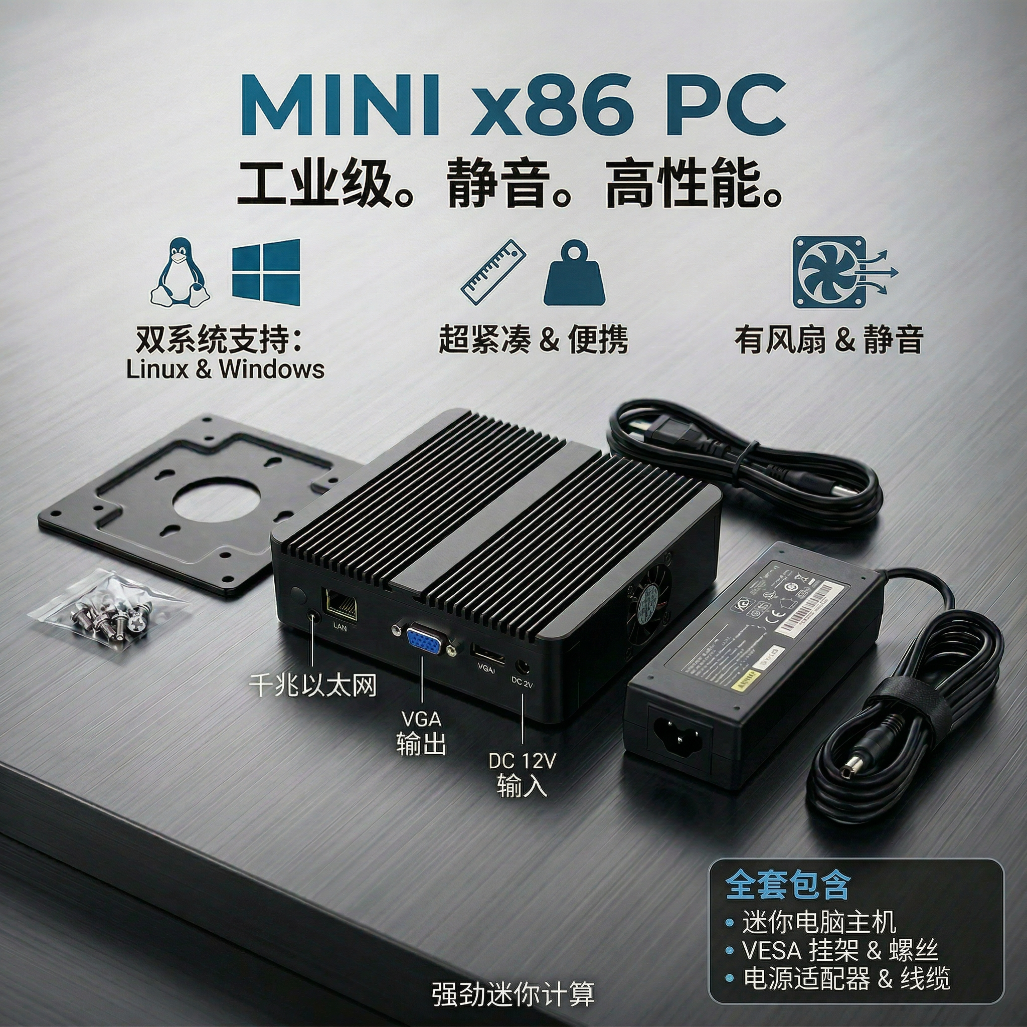 物联网mini小主机J1900 智能家居 物联网 网关 服务器 软路由 HA