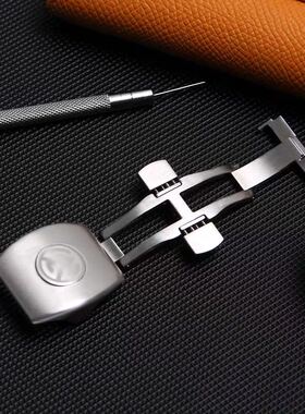 适配原装FM法穆*V41V45表扣蝴蝶双按扣VANGUARD精钢折叠扣20mm